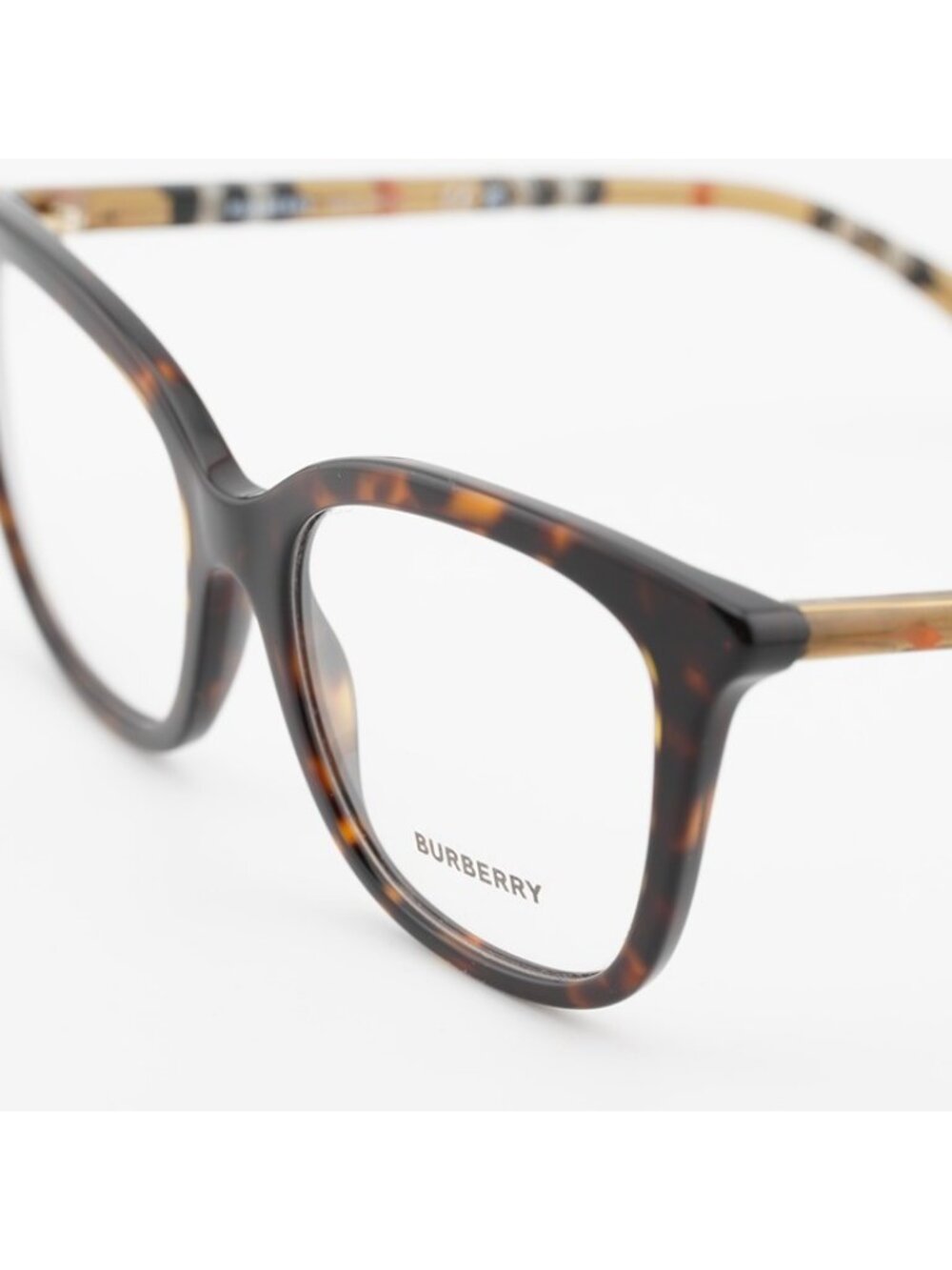 Burberry BE2430 4216 Women Eyeglasses Havana / Check Brown 53mm Square Frame - Picture 3 of 11
